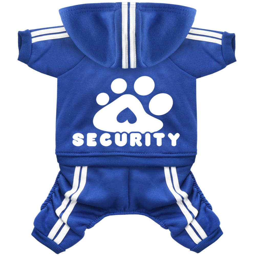 Otunrues dog hoodie front view in blue XS for cozy warmth