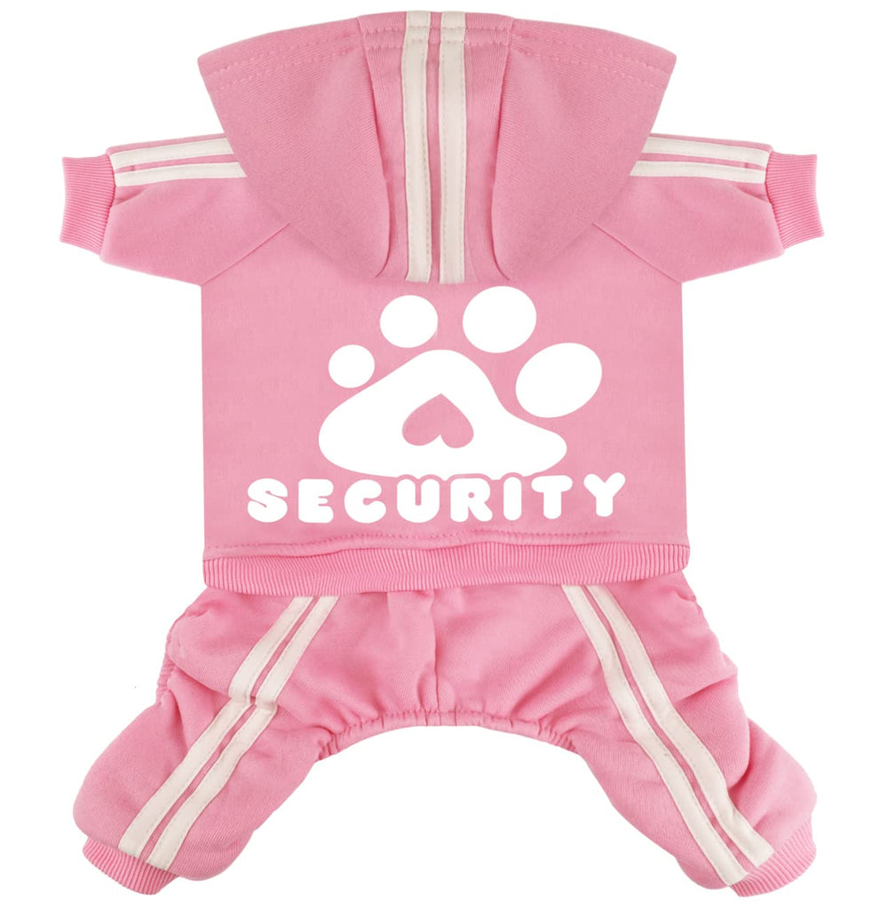 Otunrues dog hoodie front view in pink shows cozy warmth for daily wear