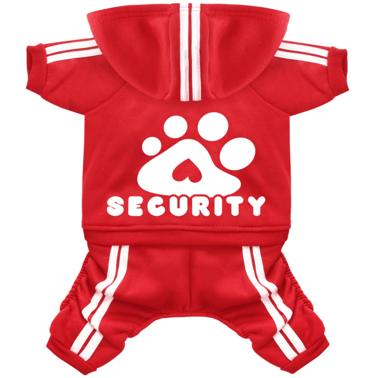 Otunrues dog hoodie front view in red for cozy warmth during outdoor walks