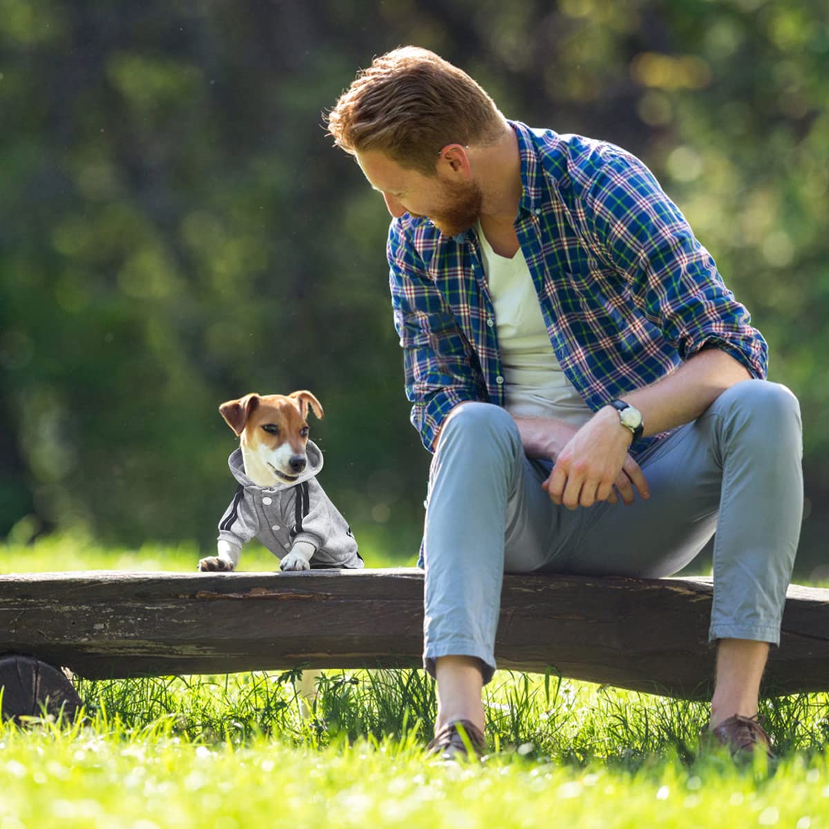 Otunrues dog hoodie gray color swatch for versatile winter style