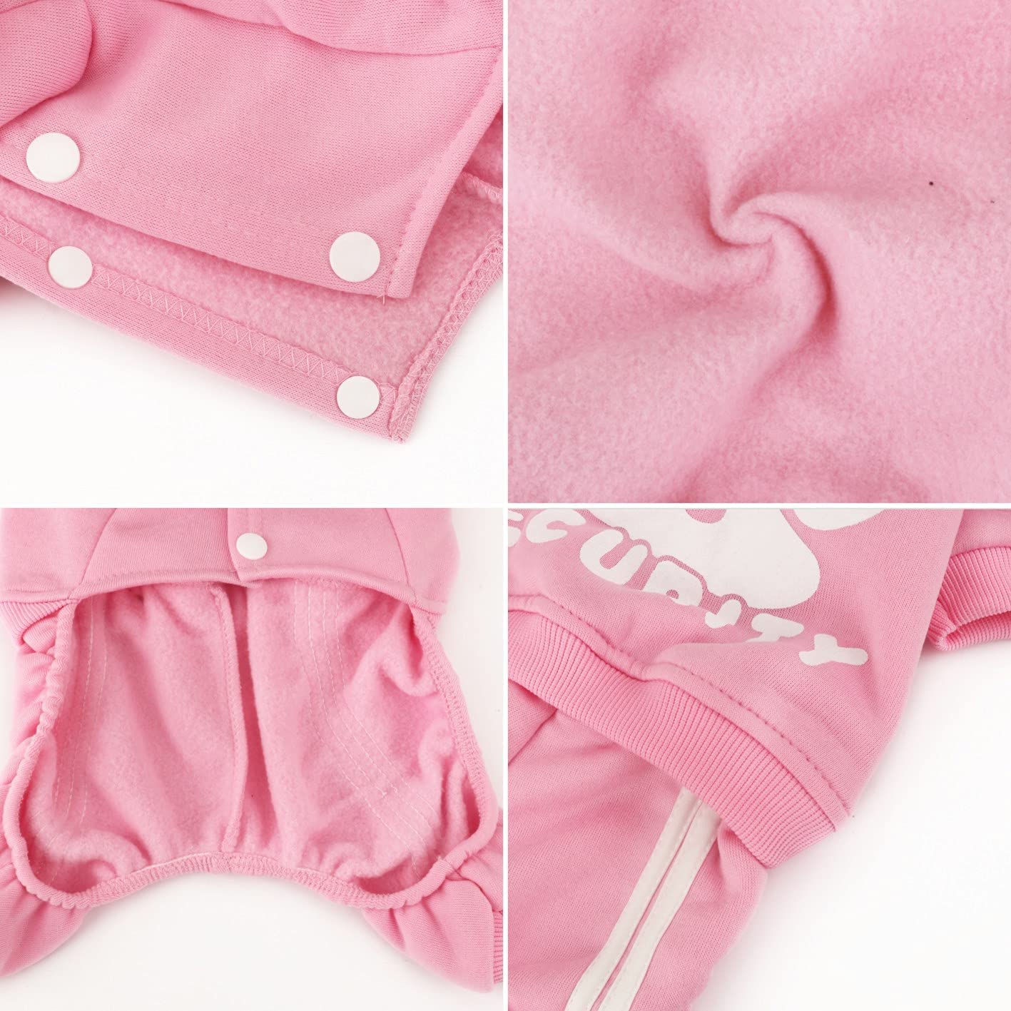Otunrues dog hoodie washable in pink for easy care after walks