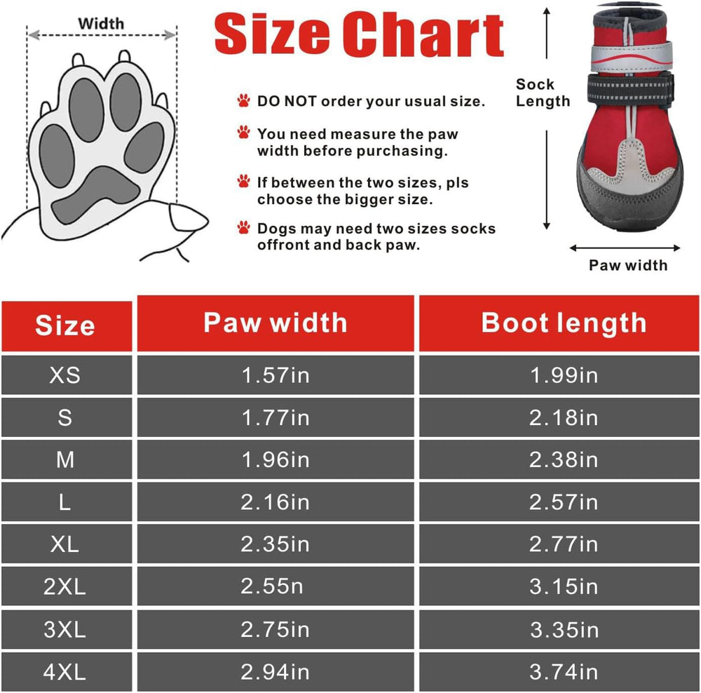 Otunrues dog shoes red side straps highlight secure adjustment