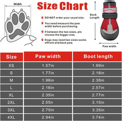 Otunrues dog shoes red side straps highlight secure adjustment