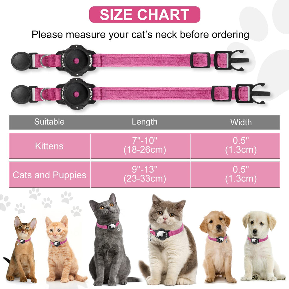 OUCWLTAG integrated AirTag collar keeps AirTag secure during daily adventures.