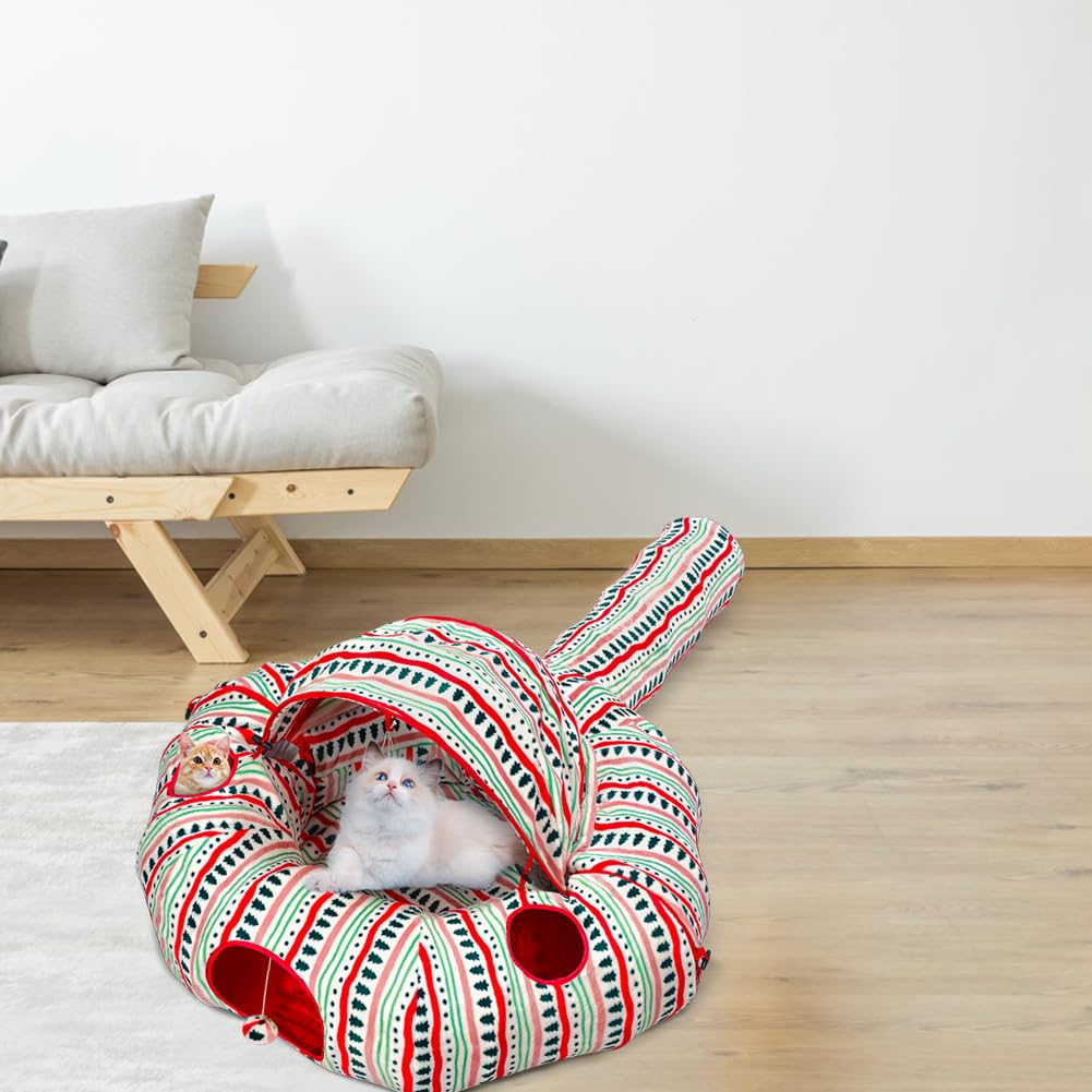 OUHOU cat tunnel bed collapsed for simple storage and travel
