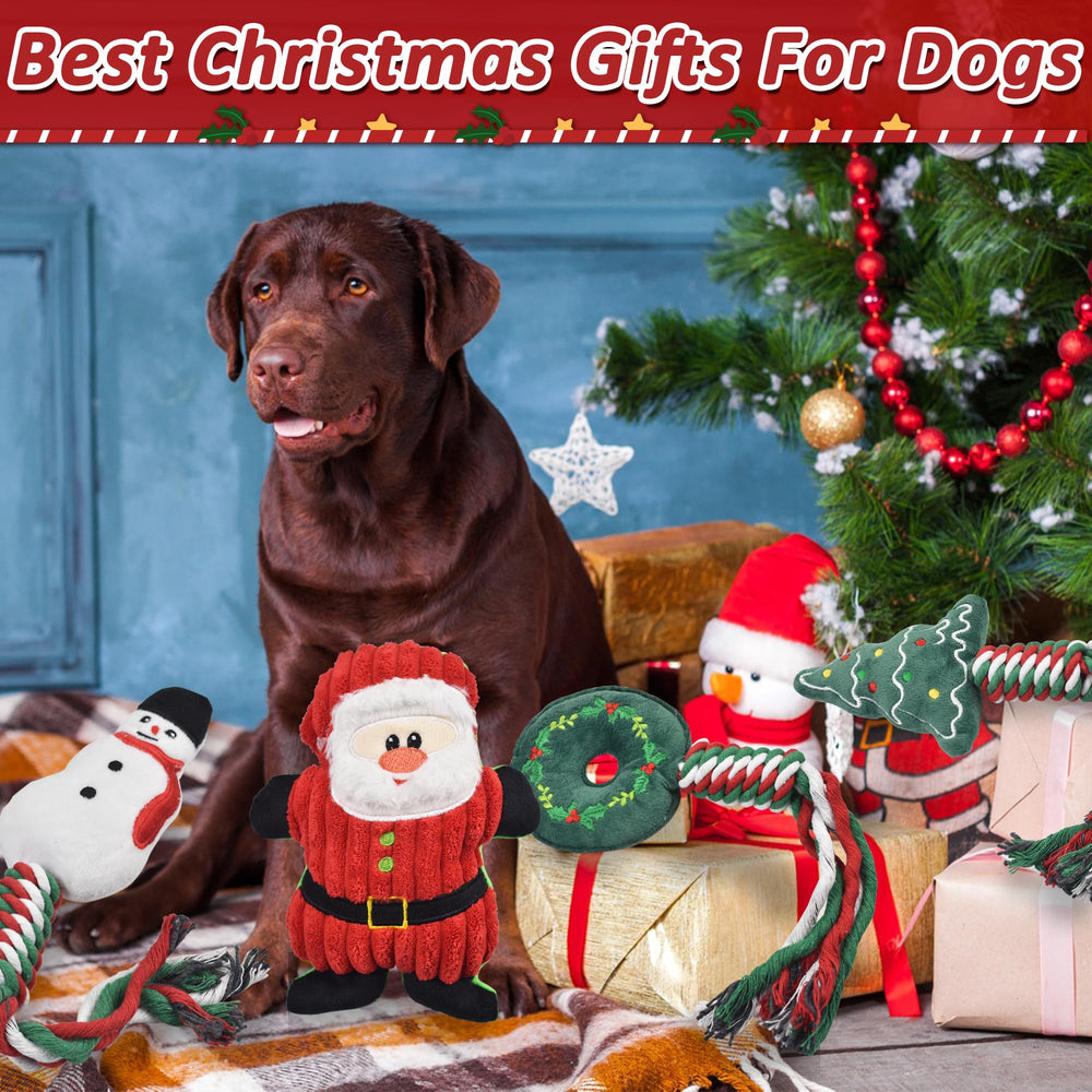Ousiya Christmas dog toy easy-clean close-up illustrates wipe-clean care