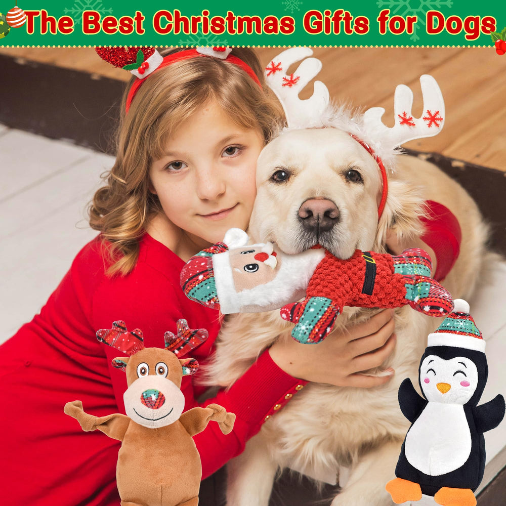 Ousiya soft plush dog toy for safe, durable play with pups.