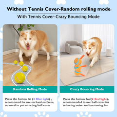 OULUXYLS dog ball motion-activated feature engages dogs with automatic movement.