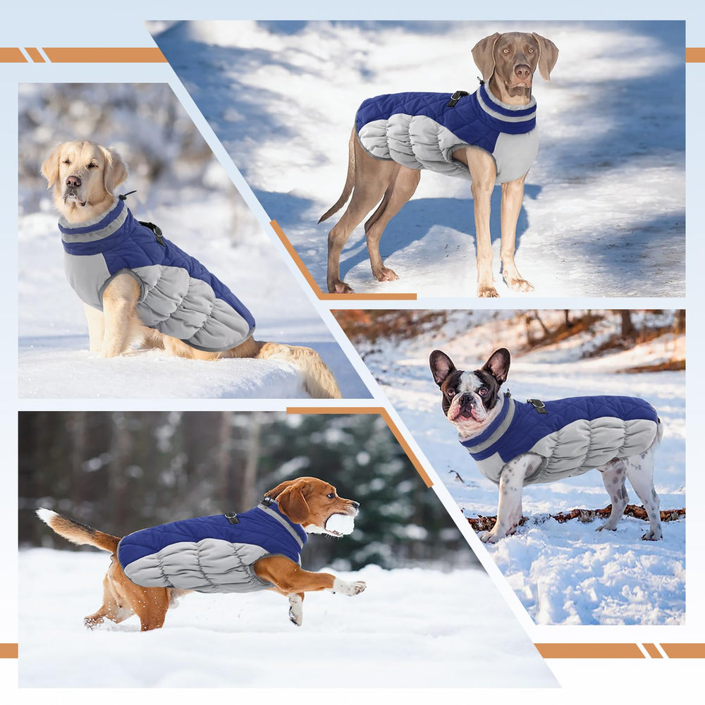 OUOBOB coat reflective strips and D-ring enable safe nighttime walks