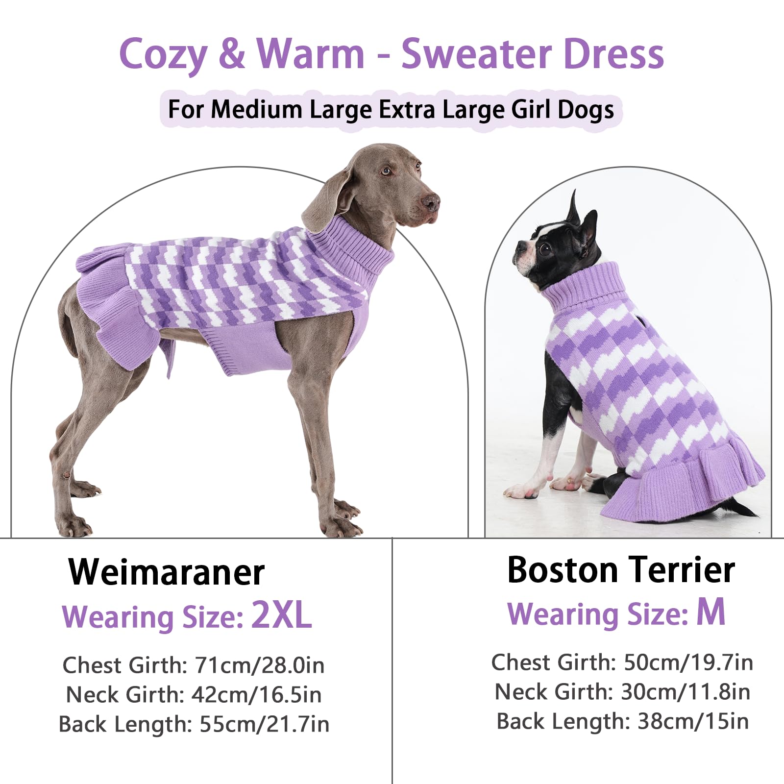 OUOBOB large-breed friendly knit fits bigger dogs with stretch