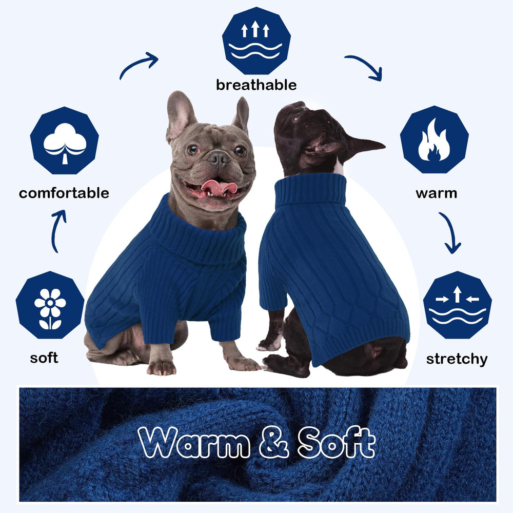 OUOBOB dog sweater winter outdoor walk image shows cozy warmth during chilly strolls