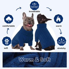 OUOBOB dog sweater winter outdoor walk image shows cozy warmth during chilly strolls