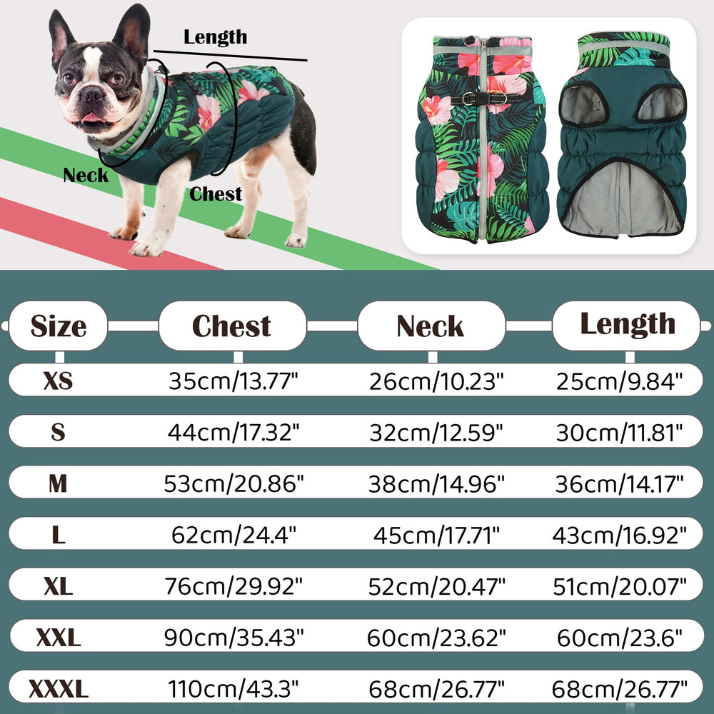 OUOBOB waterproof coat for large breeds protects against rain and snow