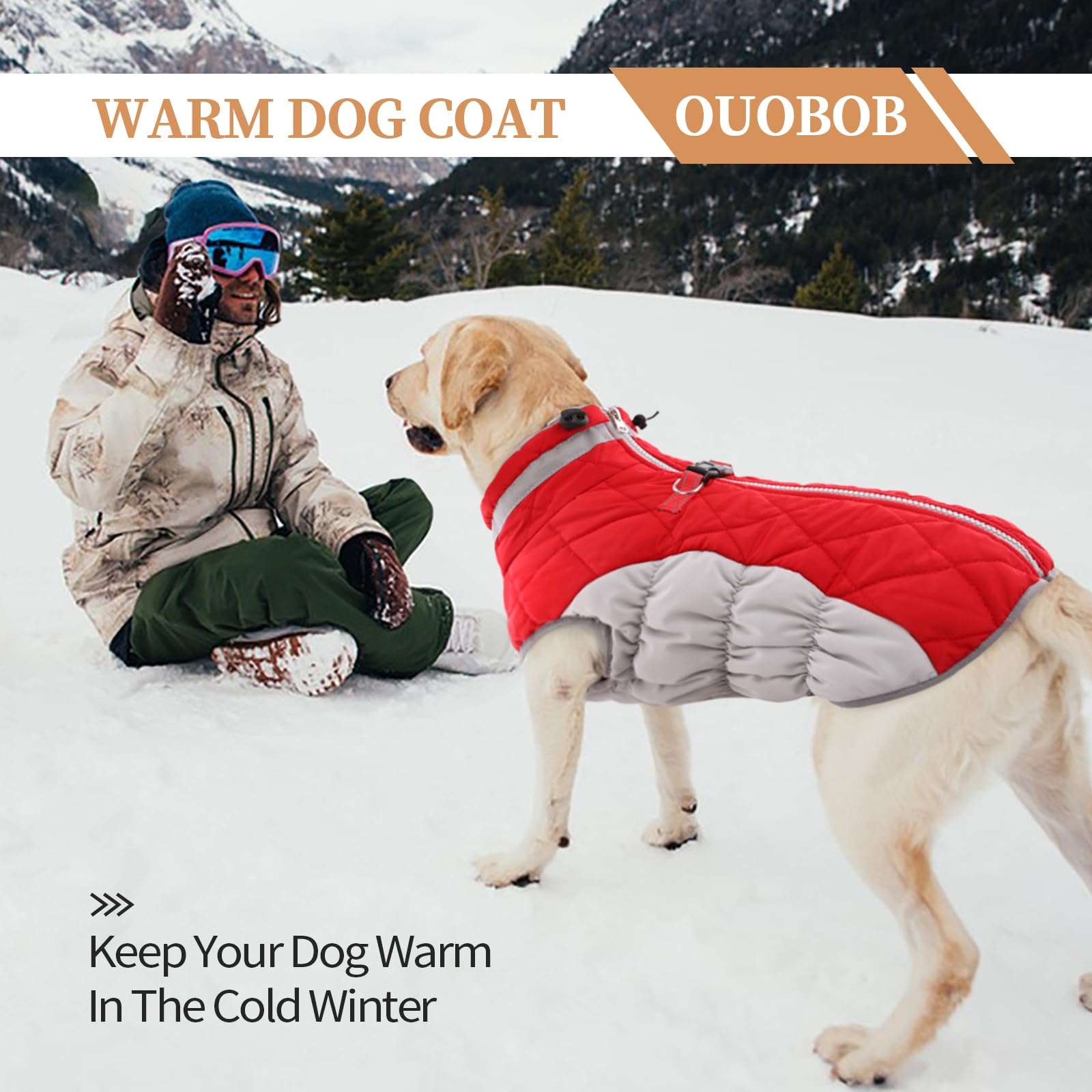 OUOBOB elastic waist and windproof fit for snug every move.