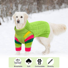 OUOBOB XLarge dog sweater in stretchy soft fabric for easy on/off.