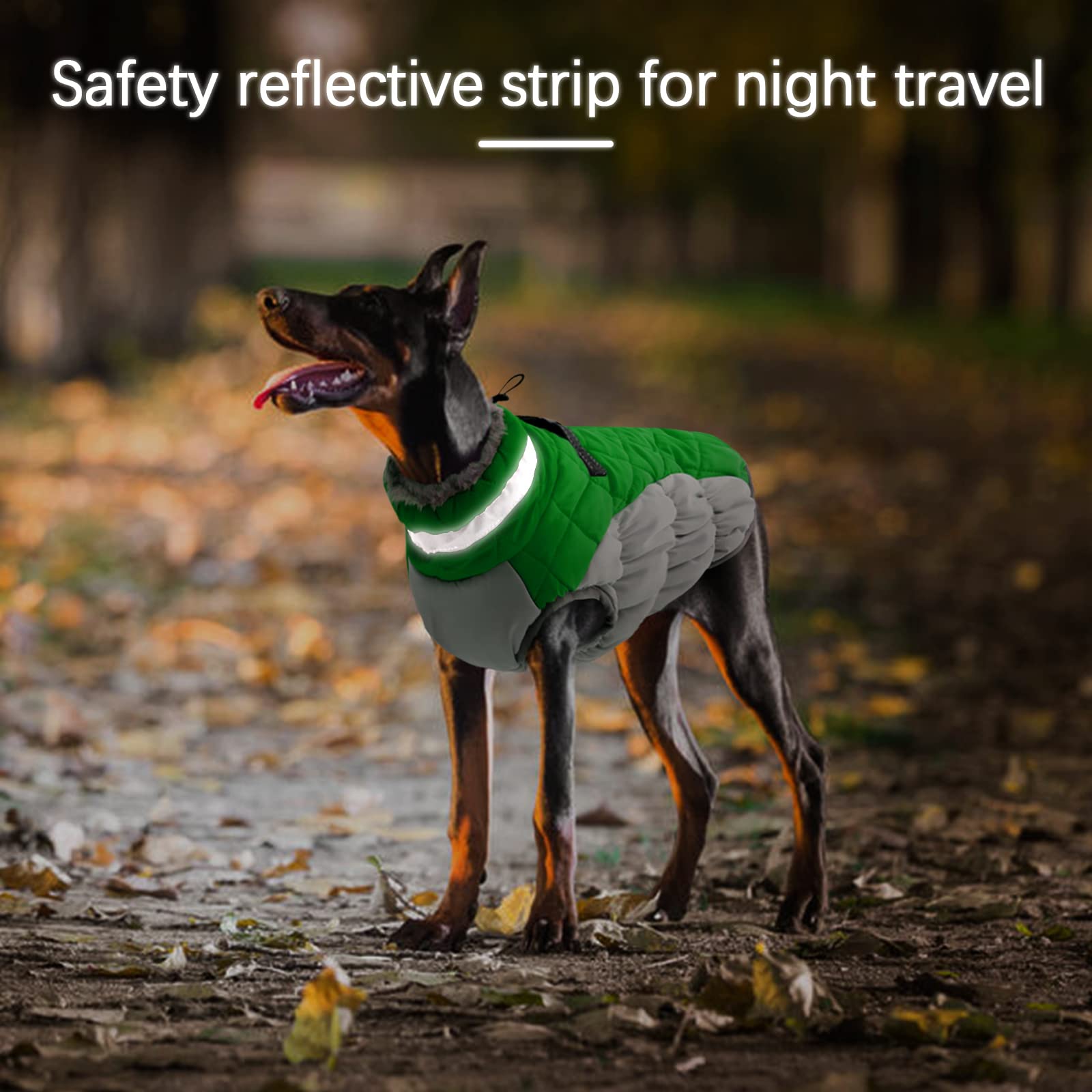 OUOBOB XXL dog coat waterproof outer layer keeps dry in rain.