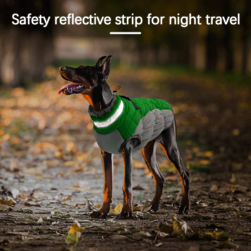 OUOBOB XXL dog coat waterproof outer layer keeps dry in rain.