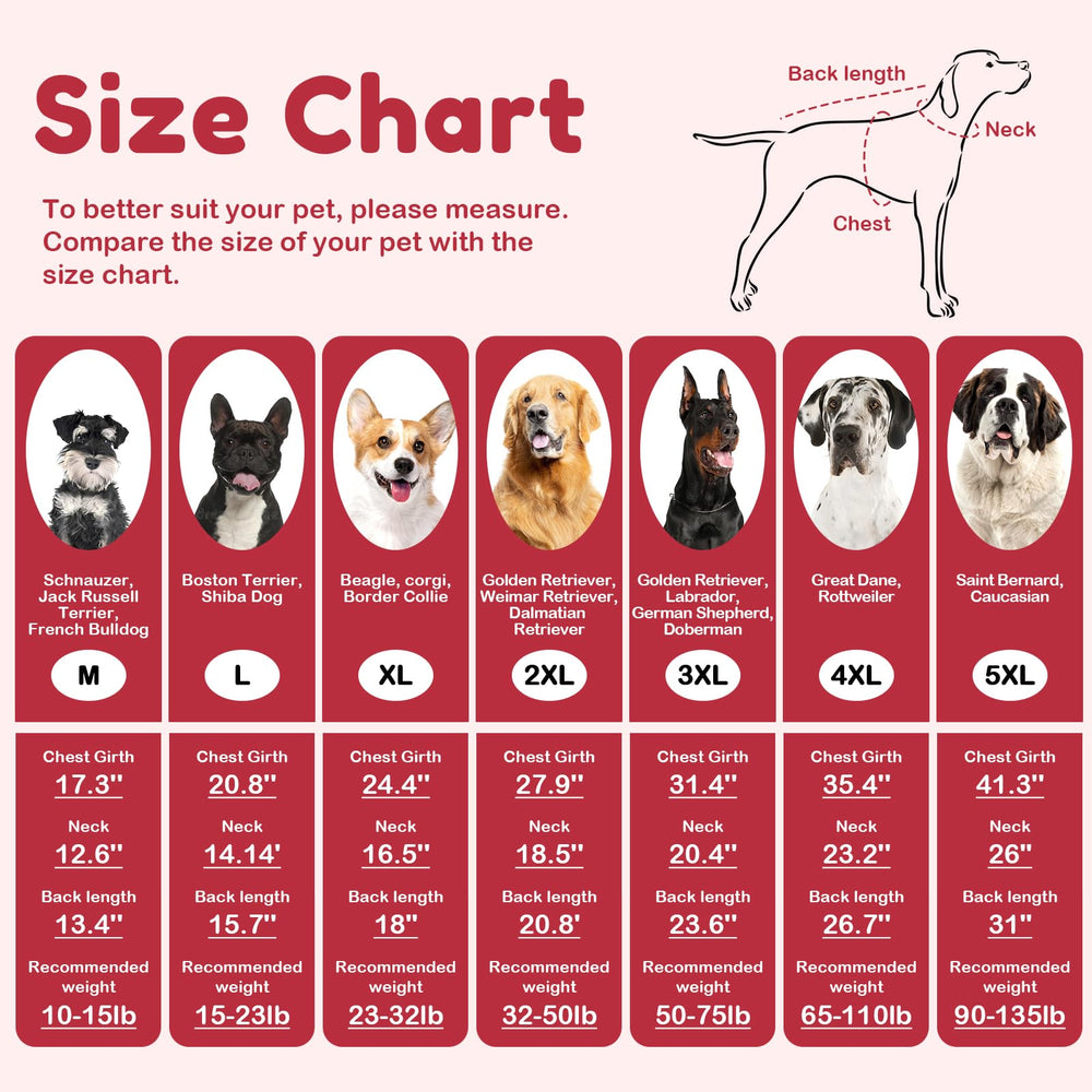 OUOBOB XXXL dog sweater red side view for indoor outdoor wear