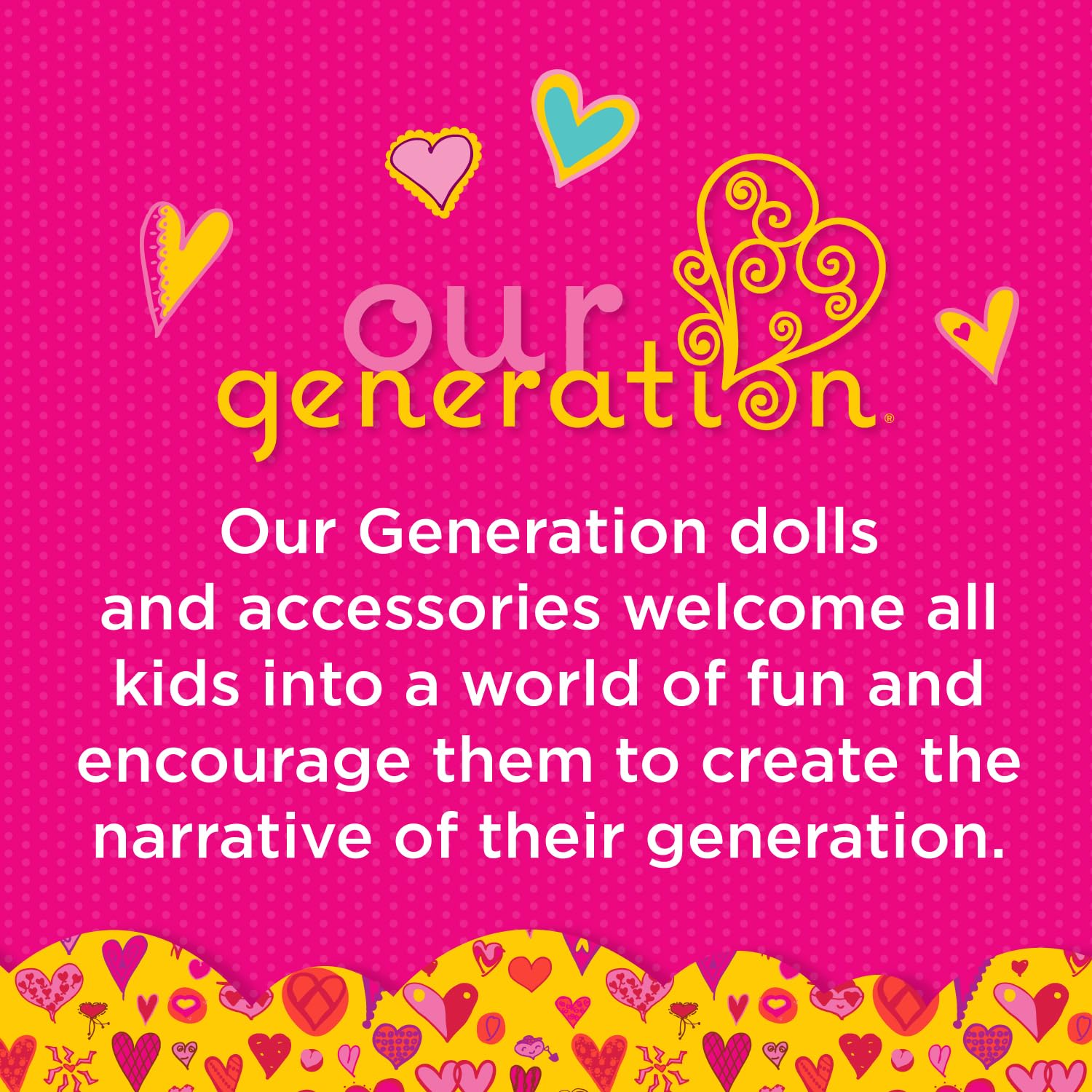 Our Generation ages 3 plus gift-ready kit encourages creative play.