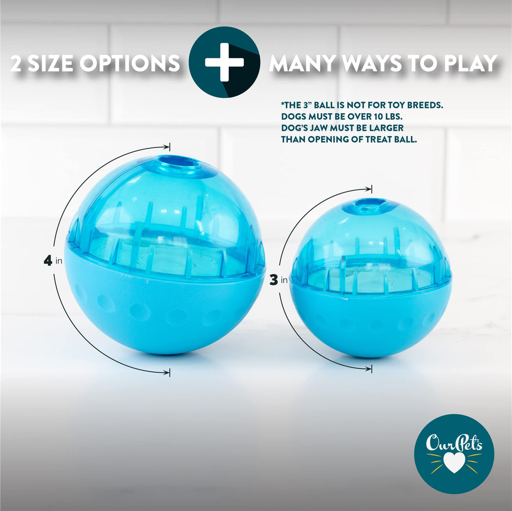 Our Pets IQ Treat Ball: dispensador de premios para croquetas en cada giro