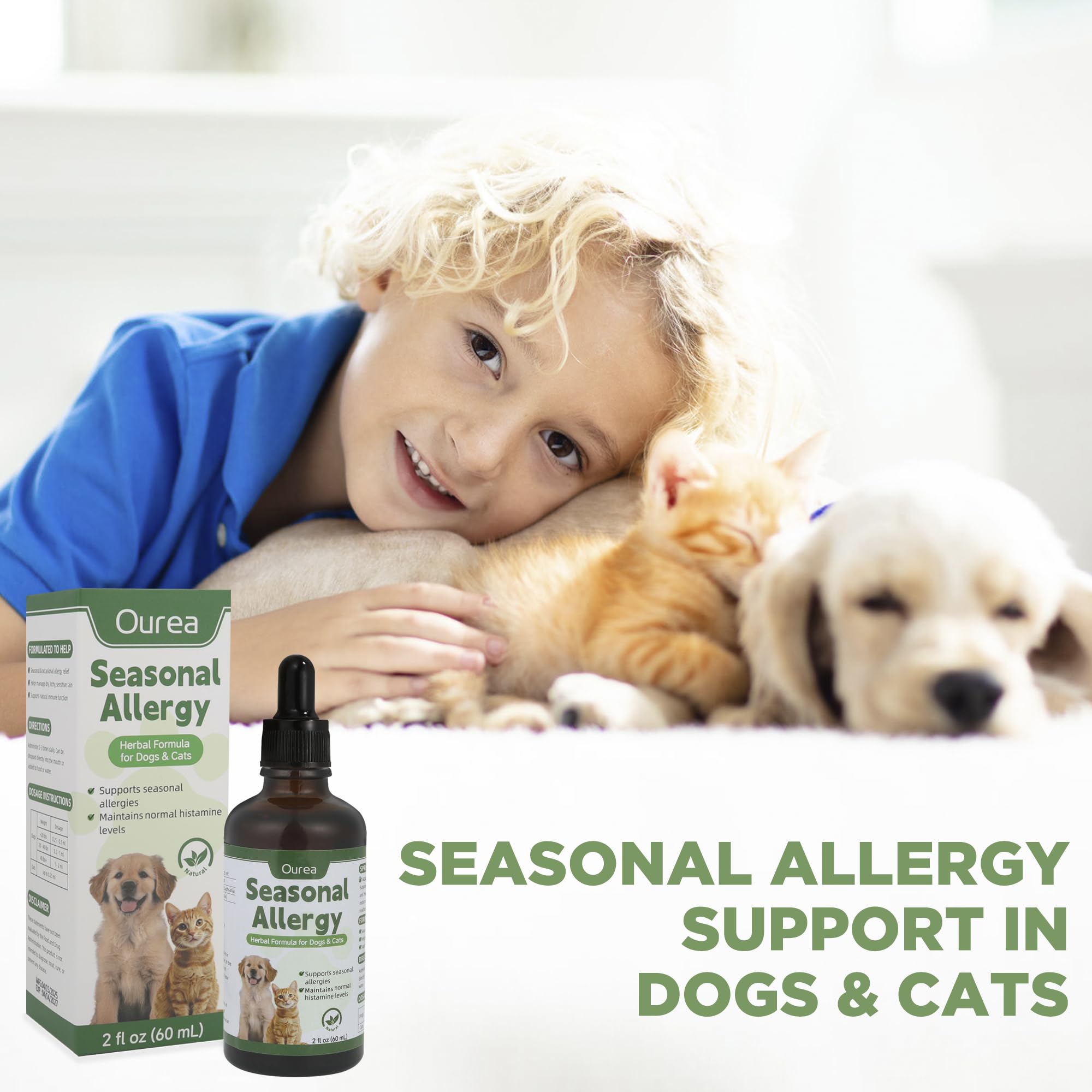 Ourea caregiver administering drops to a picky-eater pet