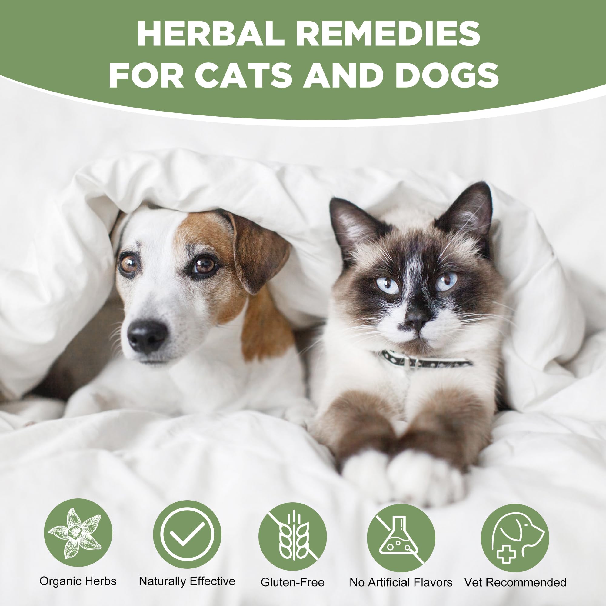Ourea easy dosing liquid drops being added to pets' food