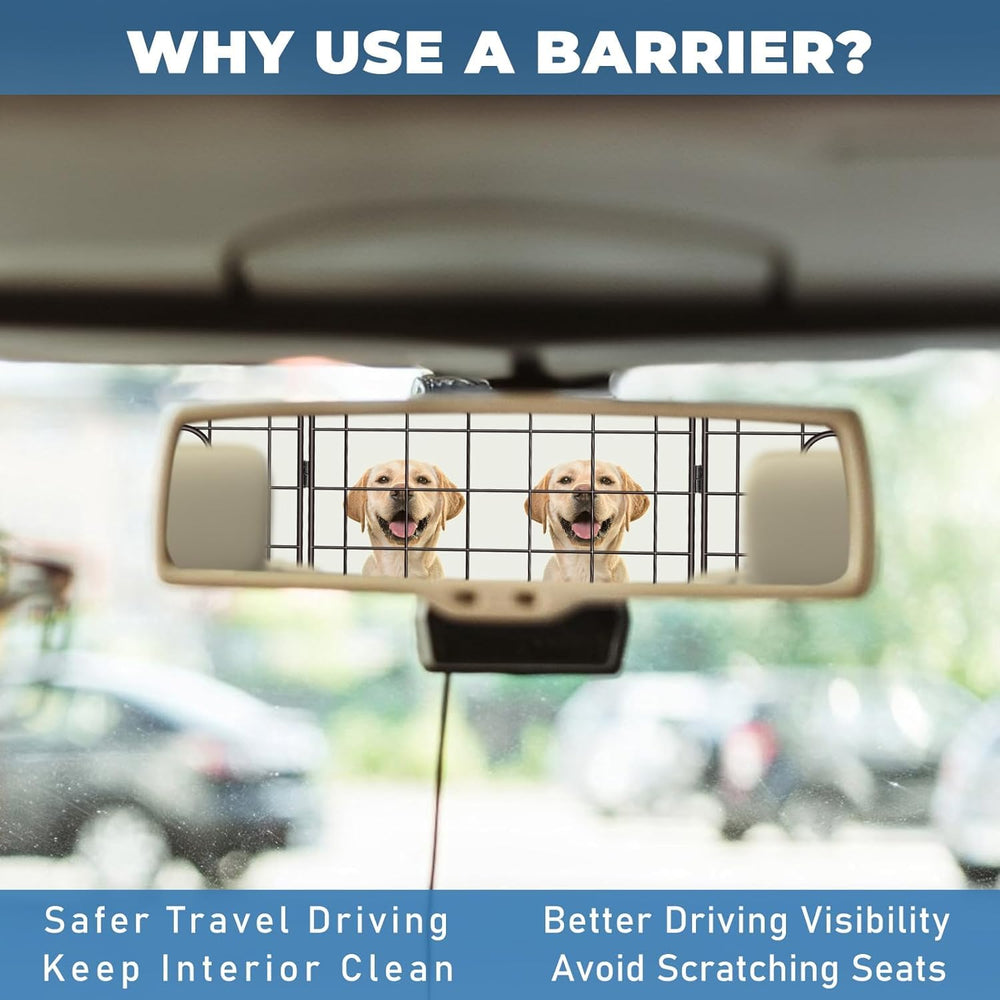 OUSHENG dog barrier universal-fit ensures better travel with SUVs and trucks.