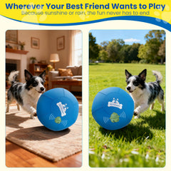 Outdoggy herd ball 14inch blue tooth-safe design protects teeth during active games.