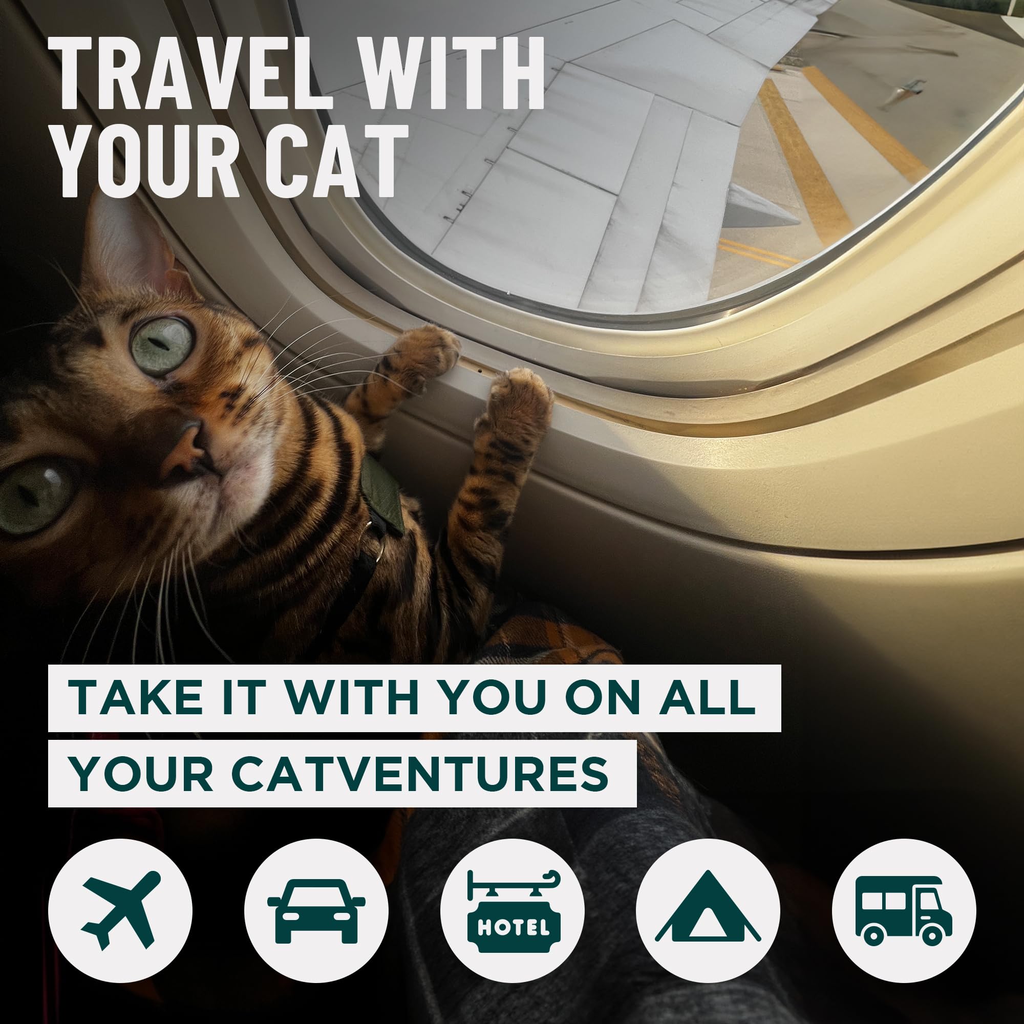 OutdoorBengal Travel Litter Bag open-fill design simplifies filling and pouring during trips.