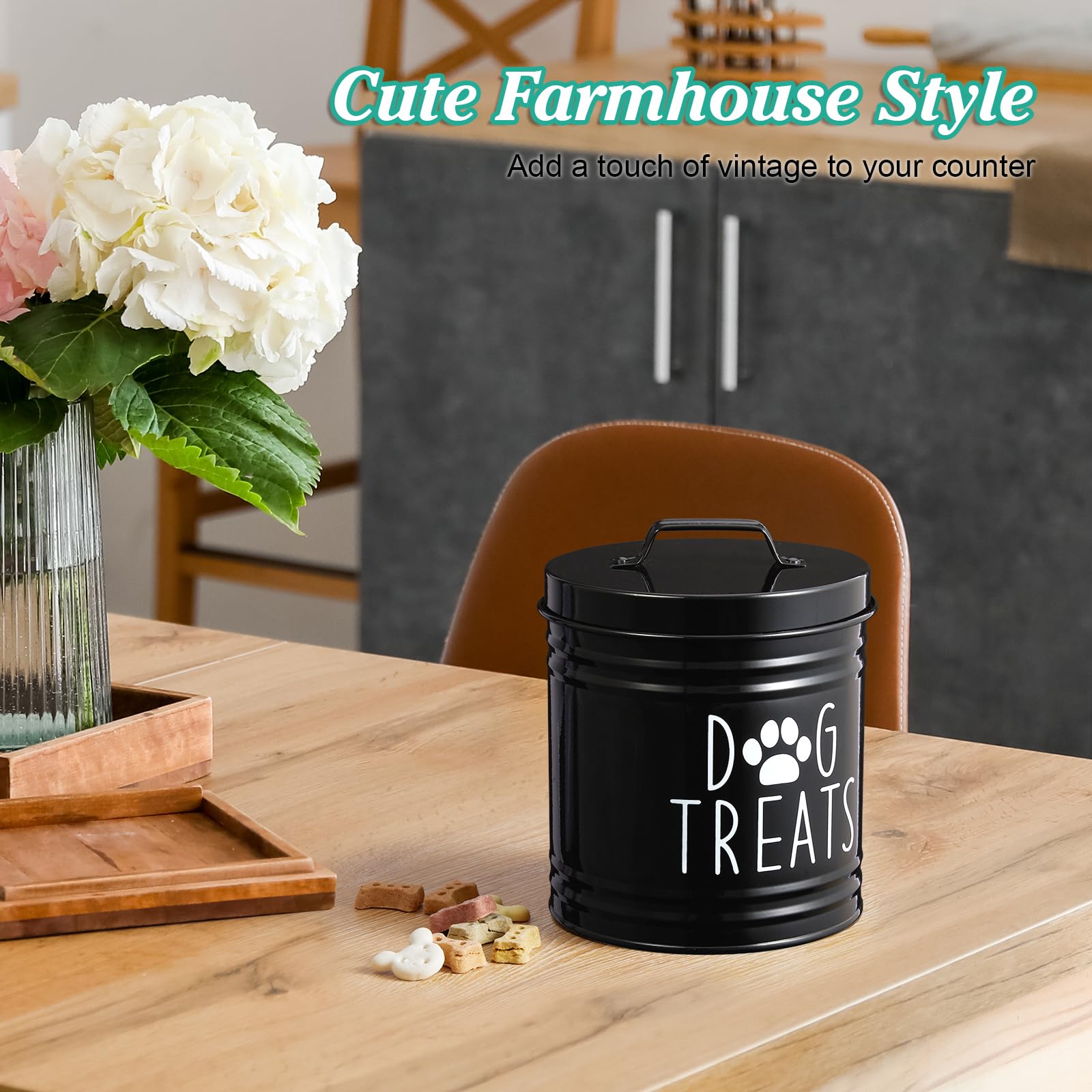 OUTNILI gift-ready dog treat container ideal for pet lovers.