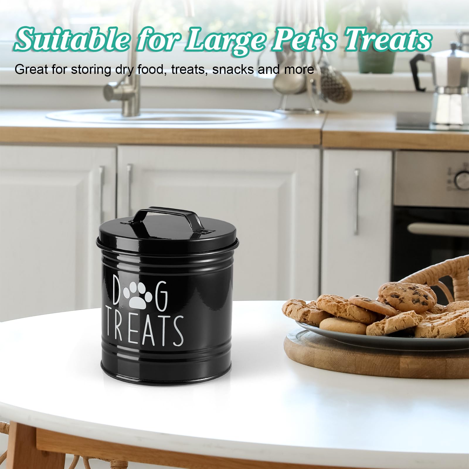 OUTNILI large dog treat container filled with snacks for quick serving.