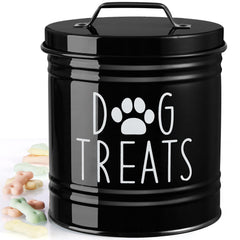 OUTNILI large dog treat container on counter for easy access.