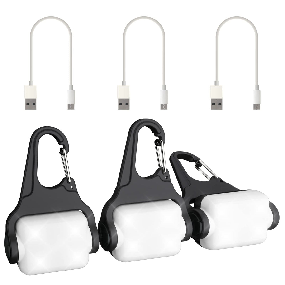 Outopest dog light clipped on collar for safe night walks.