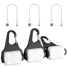 Outopest dog light clipped on collar for safe night walks.
