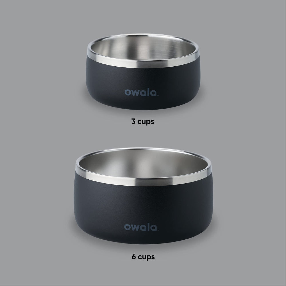 Owala pet bowl featuring a non-slip base to prevent spills during feeding.