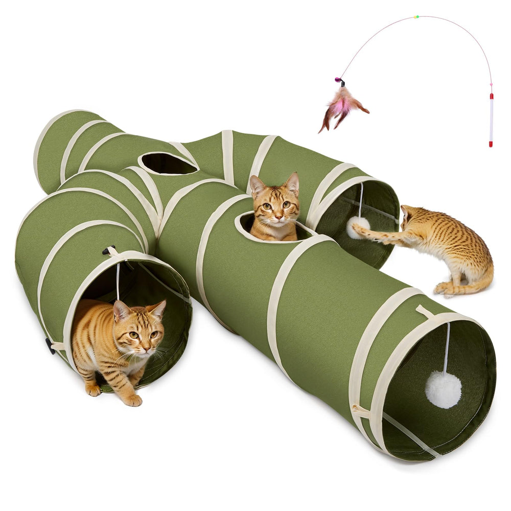 Ownpets cat tunnel cactus shape - playful design for curious indoor cats