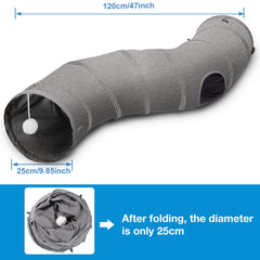Compact foldable Ownpets tunnel for easy transport and storage.
