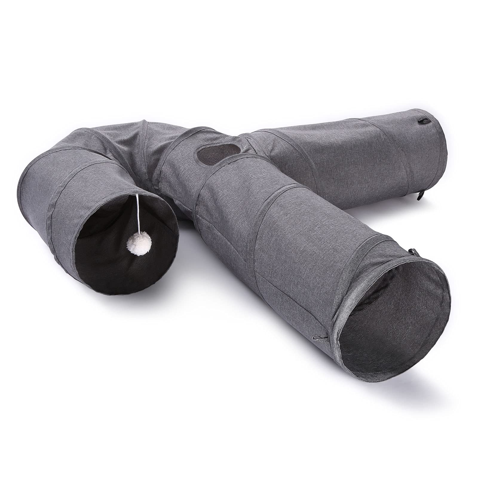 Ownpets cat tunnel ideal for indoor homes with small pets like puppies or rabbits.