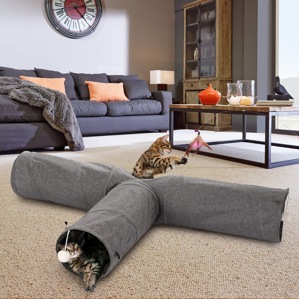 Ownpets cat tunnel interior space invites quiet exploration and exercise.