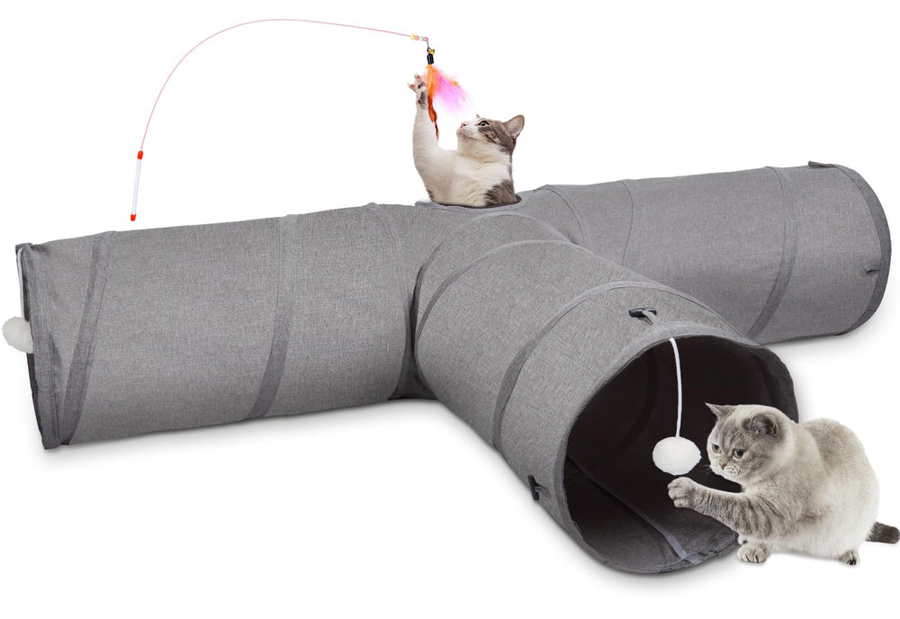 Ownpets Cat Tunnel with large diameter showing roomy passage for big cats