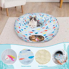 Ownpets cat tunnel length 74.8 inches blue — extensive play and exploration space.