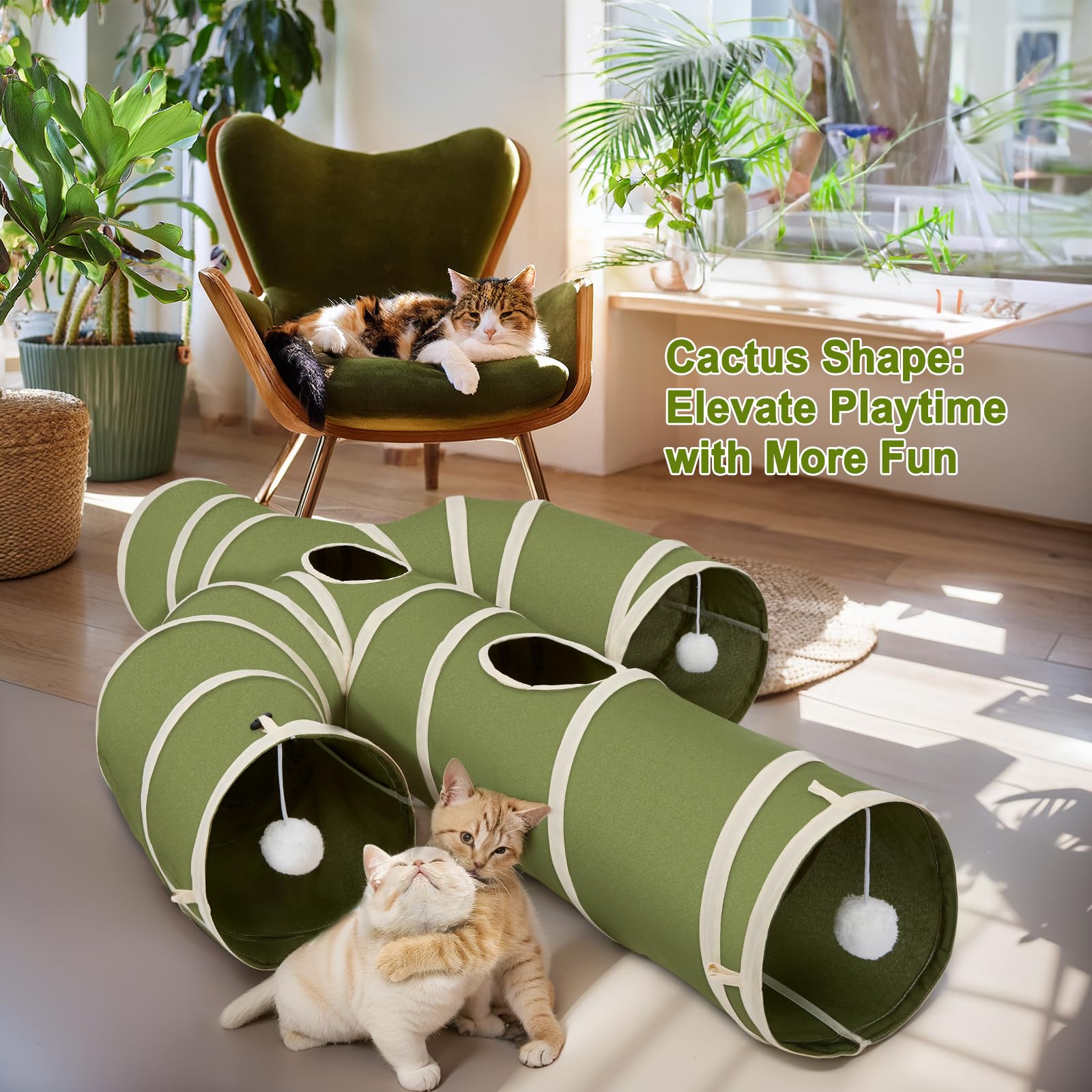 Ownpets oxford fabric tunnel - durable scratch-resistant play space