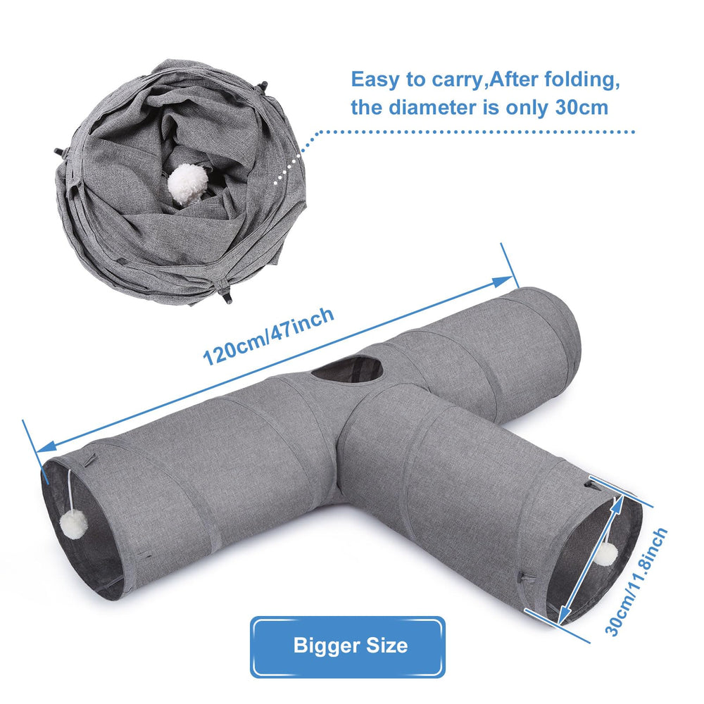 Ownpets Cat Tunnel travel-friendly design for easy transport