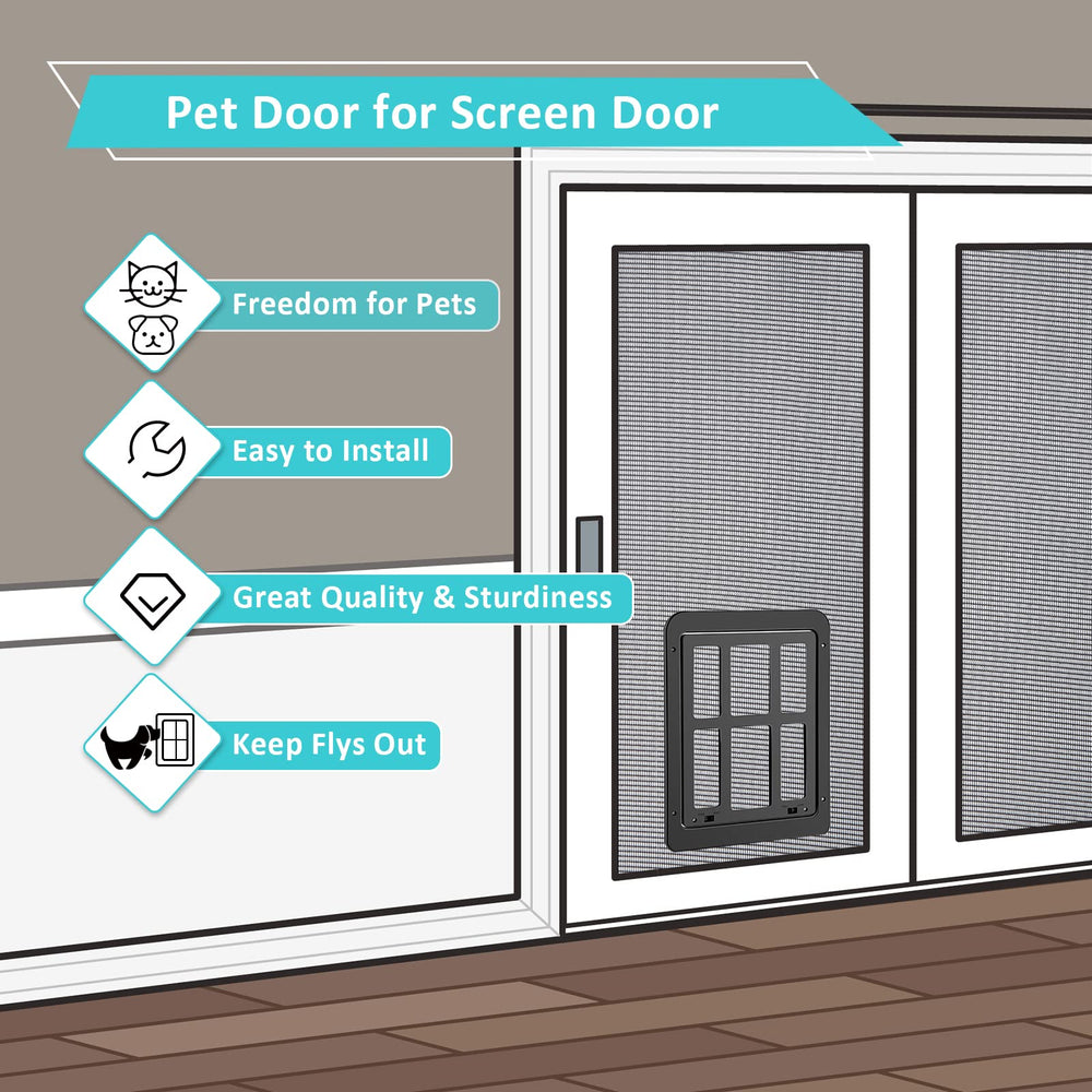 Ownpets door made of ABS demonstrates durable construction for long-lasting home use.