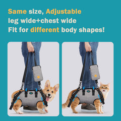 Ownpets Dog Sling Harness abdomen padded protection safeguards chest comfort during use.