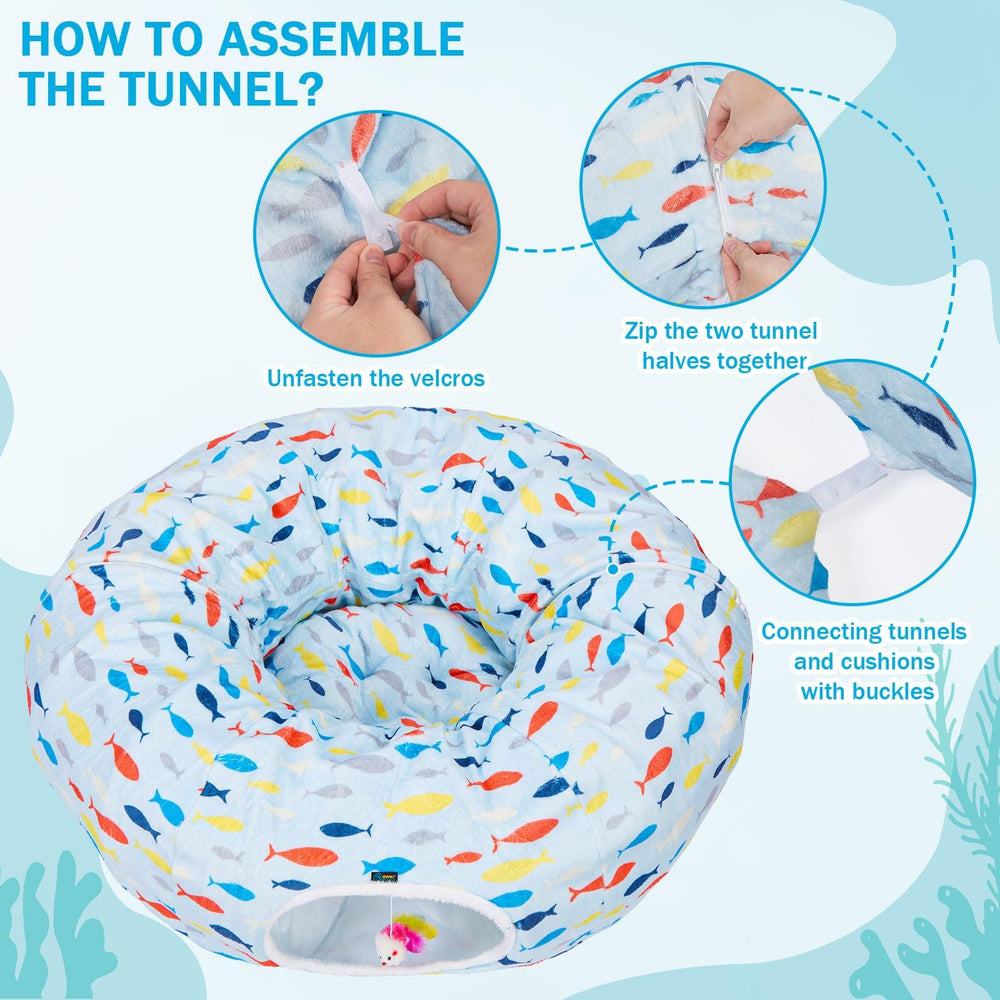 Ownpets easy assembly and storage blue — lightweight with zipper for quick setup.