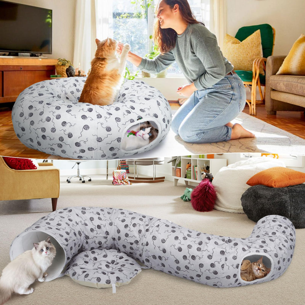 Ownpets internal tunnel height 12 inches supports smooth movement for adult cats