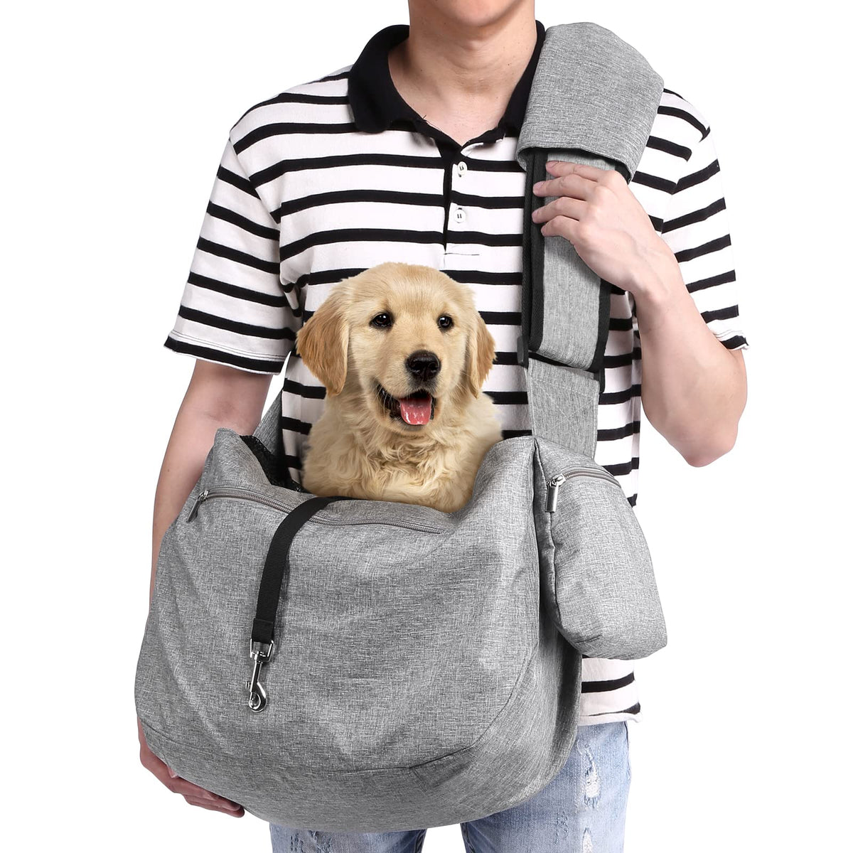 Ownpets pet sling carrier shoulder pad offers comfortable carrying for daily outings.