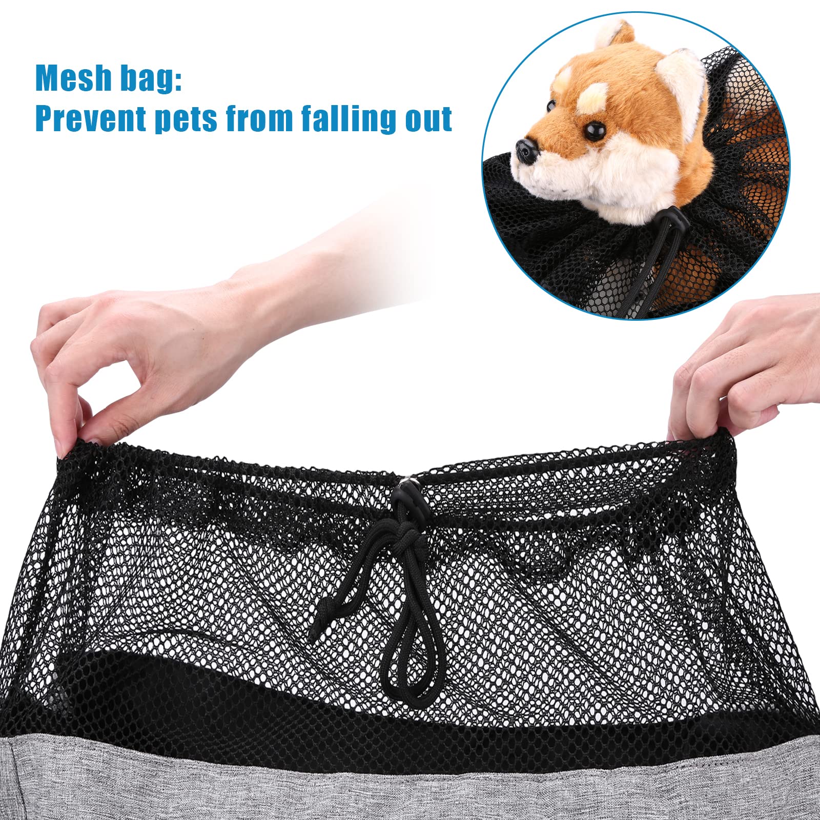 Ownpets water-resistant oxford sling carrier stays comfortable in varying weather.
