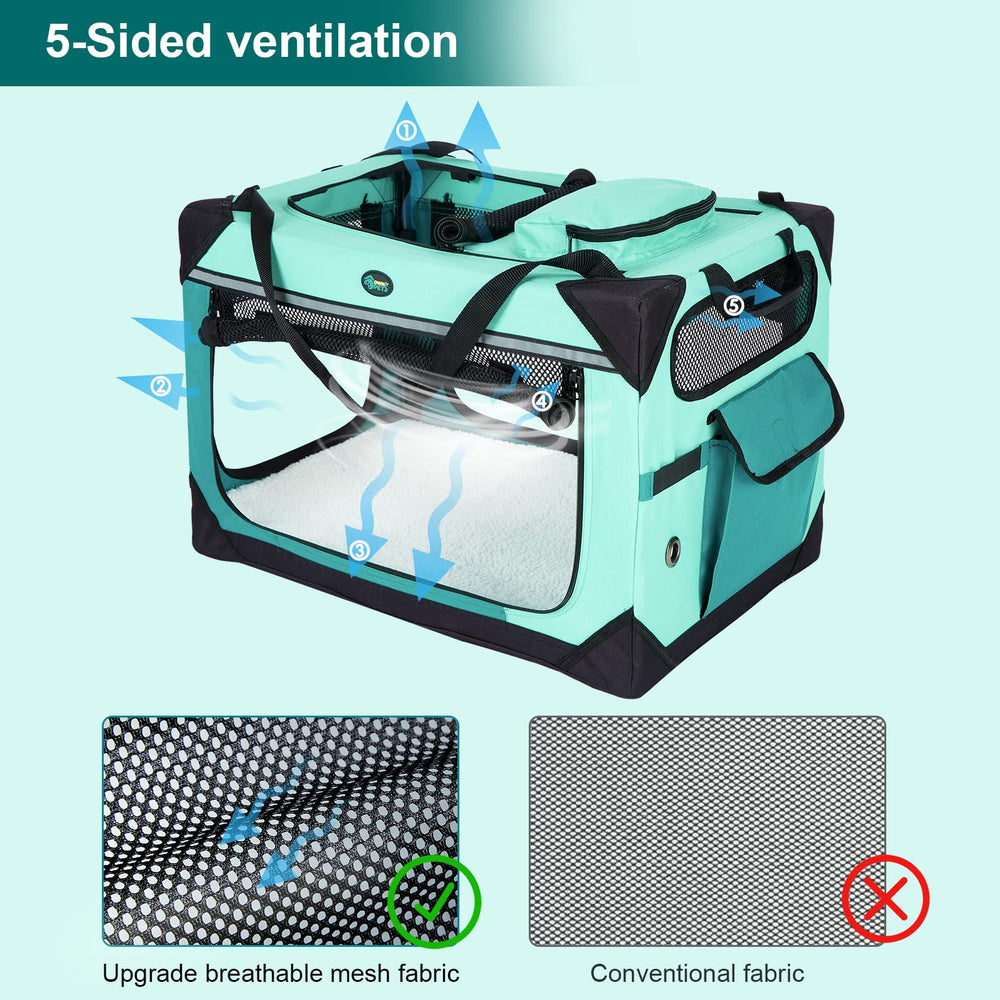 Ownpets removable cushion adds comfort and easy cleaning.